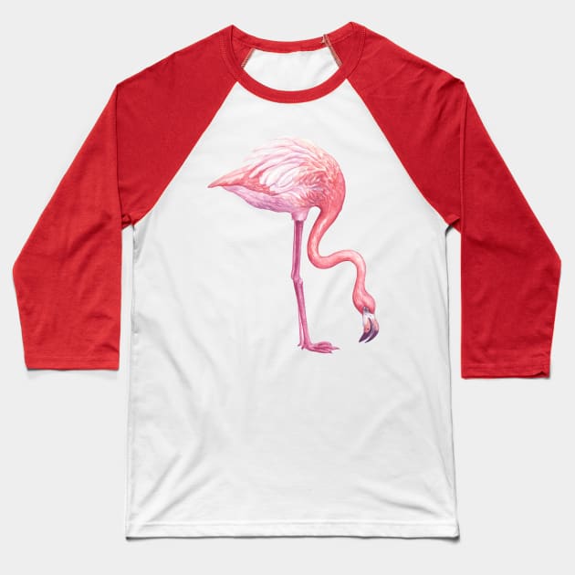 Flamingo 2 Baseball T-Shirt by katerinamk